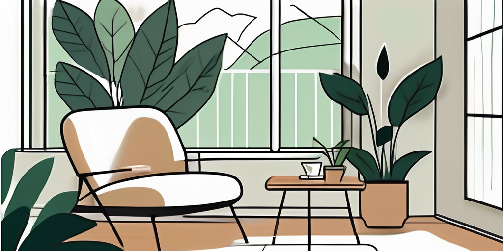 A tranquil room with a comfortable chair