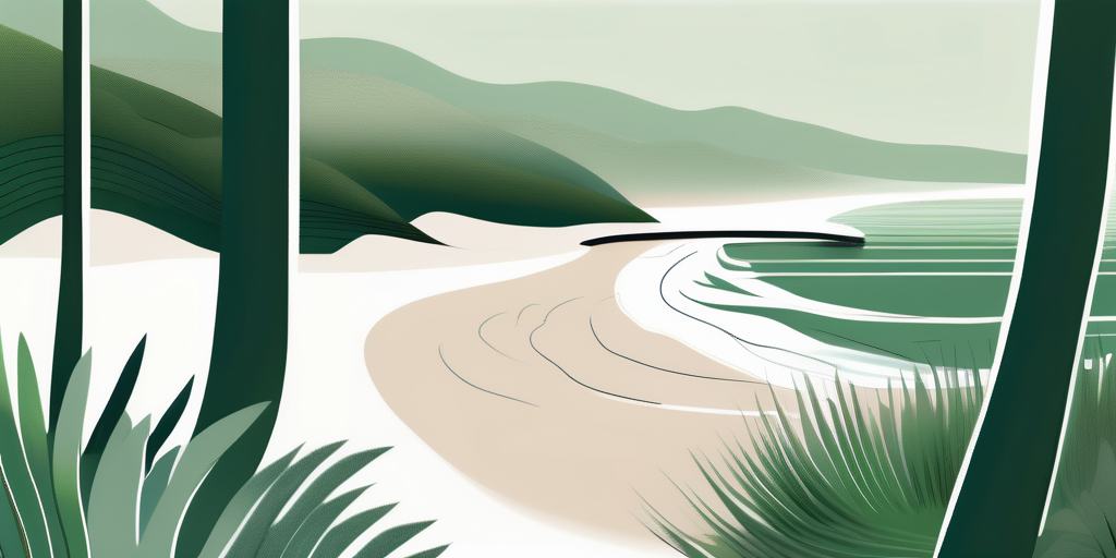 A serene huntington beach landscape with soft waves lapping the shore